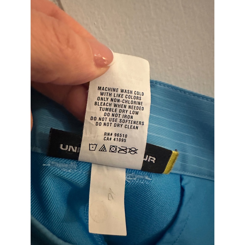 Under Armour Men's Blue Striped Golf Shorts Size 36‎ - Picture 6 of 9